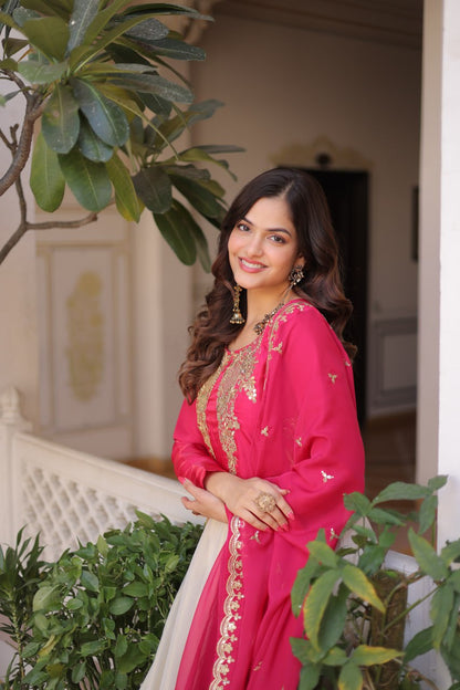 Elegant Gown and Dupatta Set Collection 2026 by RangBhoomi