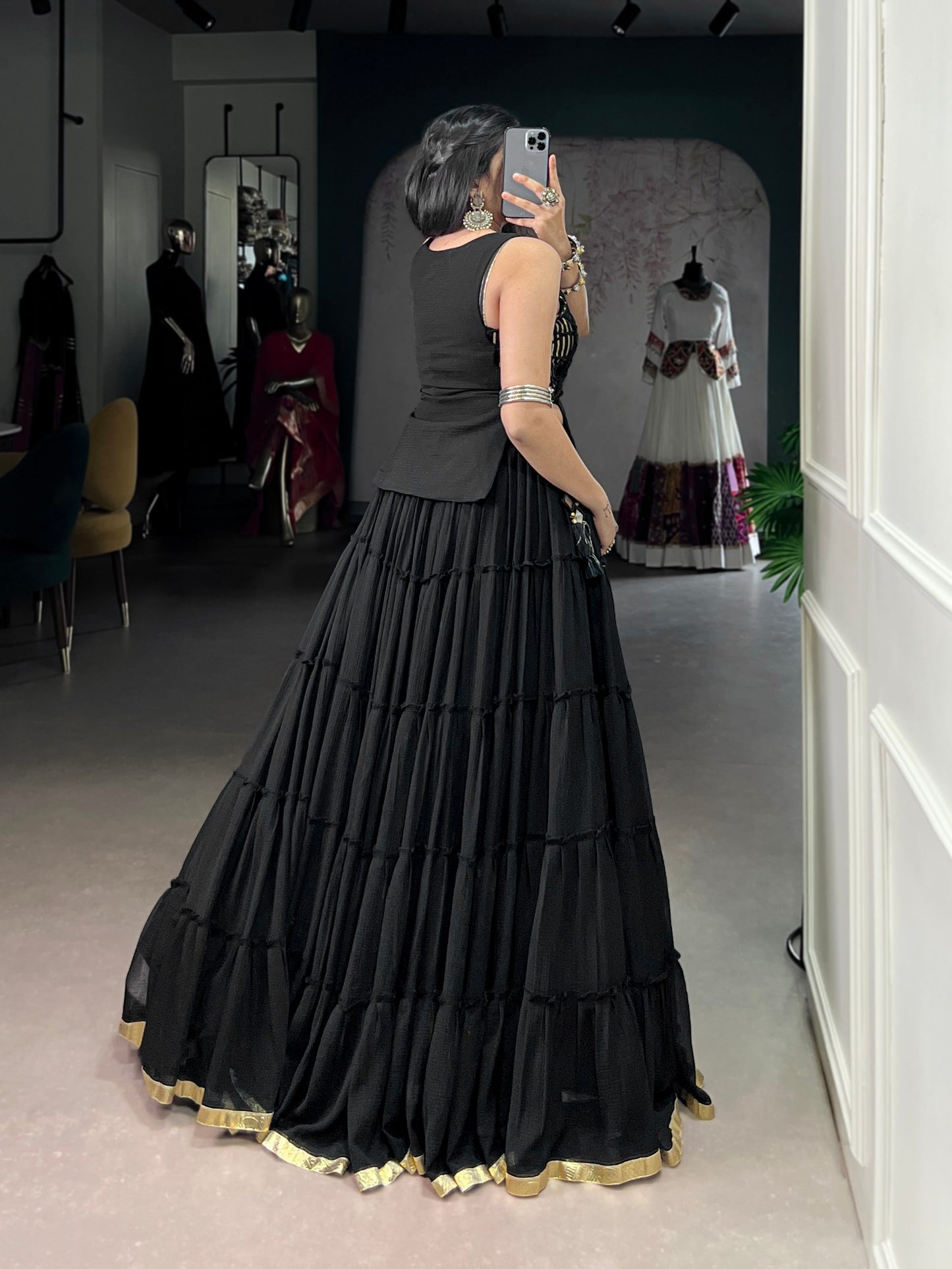 RangBhoomi Navratri 2026 Elegant Feather-Light Lehenga Set