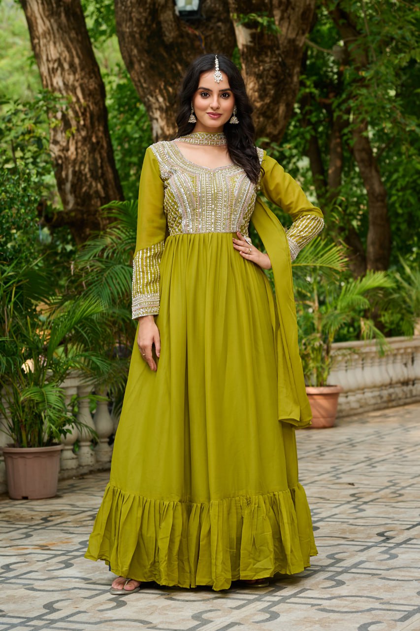 Elegant Ready-Made Gown | Designer Collection