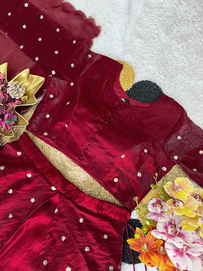 New Arrival: Top Trending Fully Stitched Soft Space Silk Lehenga with Elegant Sequins Embroidery and Beautifully Stitched Blouse – Perfect Blend of Traditional Charm and Modern Fashion