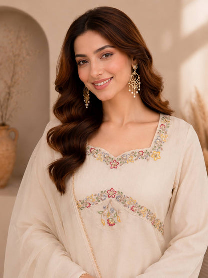 RangBhoomi Designer Indo-Western Festival Special Collection - Embroidered Zazu Silk Set