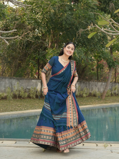 Pure Chanderi Cotton Lehenga Set for Timeless Elegance and Comfort