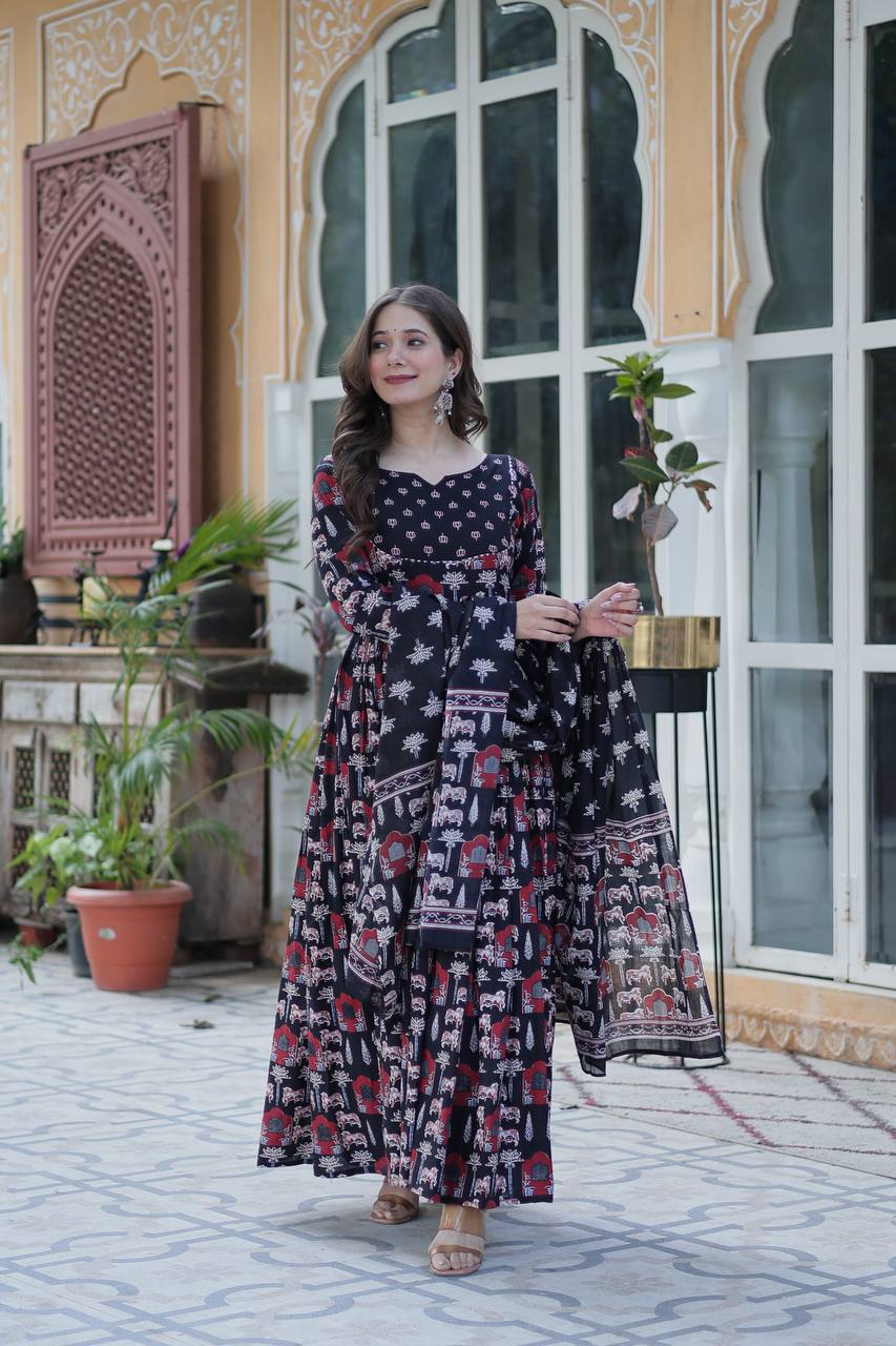 Premium Ready-Made Kurti with Pant & Dupatta Set