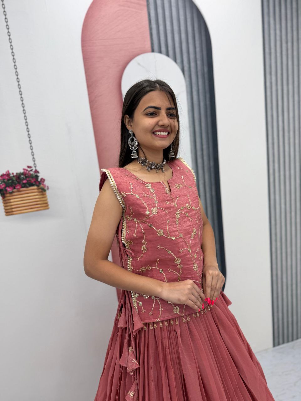 Exclusive Festival Launch Premium Lengha Choli Set with Embroidered Jacket