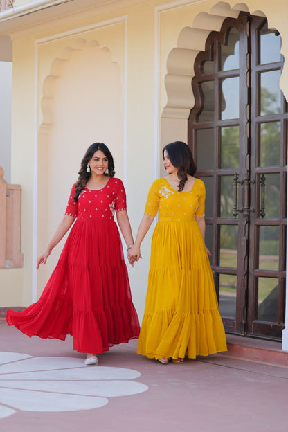Elegant Readymade Gown - Designer Collection