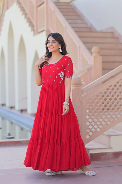 Elegant Readymade Gown - Designer Collection