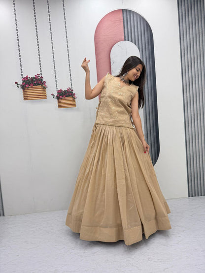 Exclusive Festival Launch Premium Lengha Choli Set with Embroidered Jacket