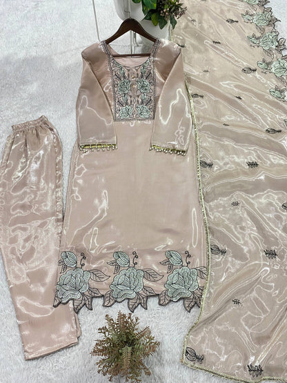 Elegant Designer Embroidered Cut-Work Suit for Unforgettable Wedding Moments