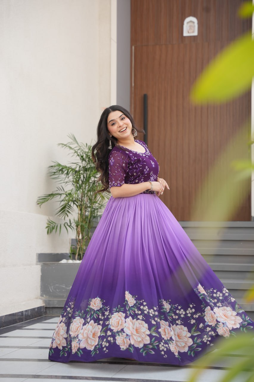 Exquisite Floral Gown