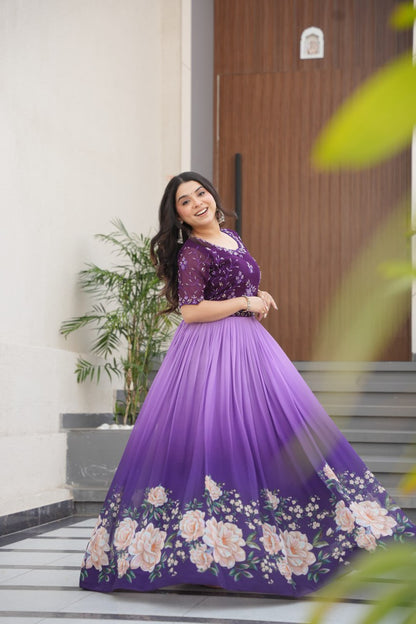 Exquisite Floral Gown