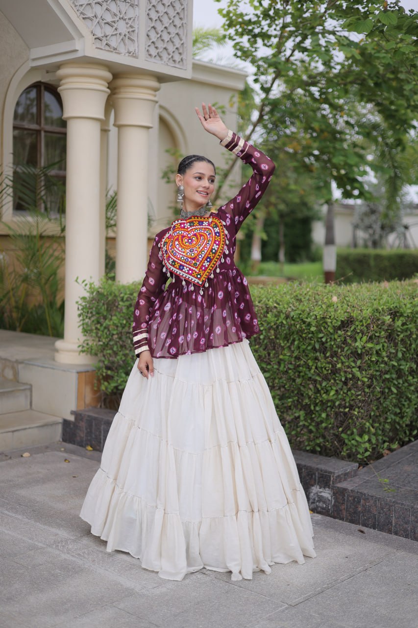 RangBhoomi Navratri Lehenga Choli Collection 2026 – Full-Stitched Festive Set