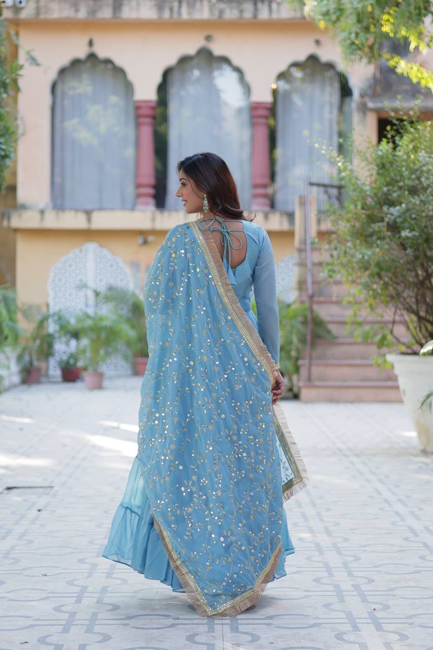 Full Flair Gown: Indian Wedding & Party Wear