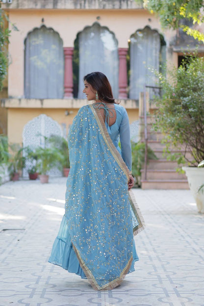 Full Flair Gown: Indian Wedding & Party Wear