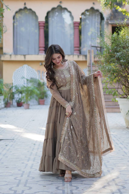 Full Flair Gown: Indian Wedding & Party Wear