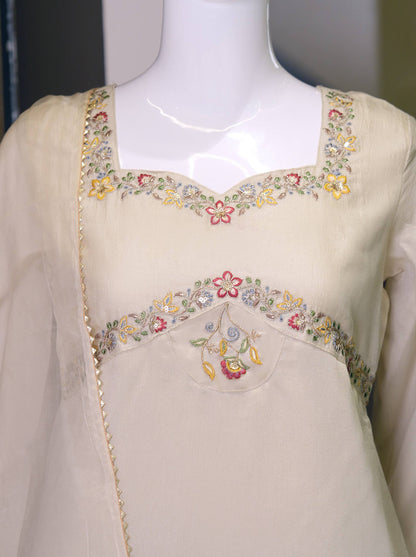 RangBhoomi Designer Indo-Western Festival Special Collection - Embroidered Zazu Silk Set