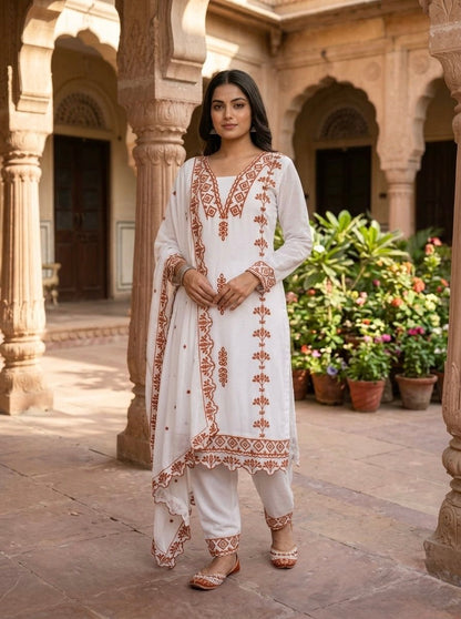 RangBhoomi Premium Ready-to-Wear Top, Bottom, and Dupatta Collection 2026 – Elegant 3-Piece Set