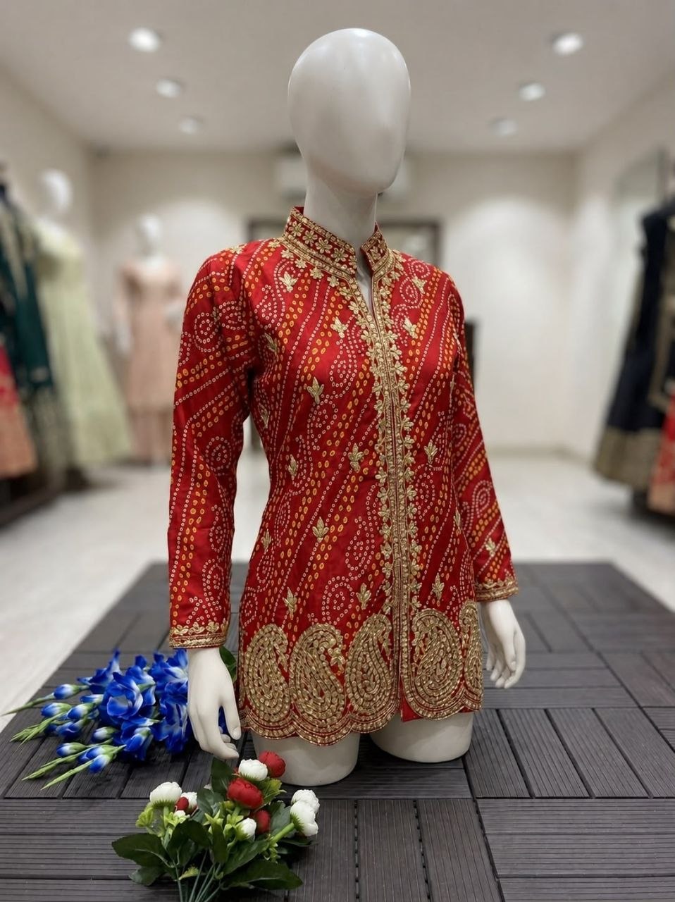 RangBhoomi Embroidered Sequence Jacket and Lehenga Choli - Ready to Wear Festive Set