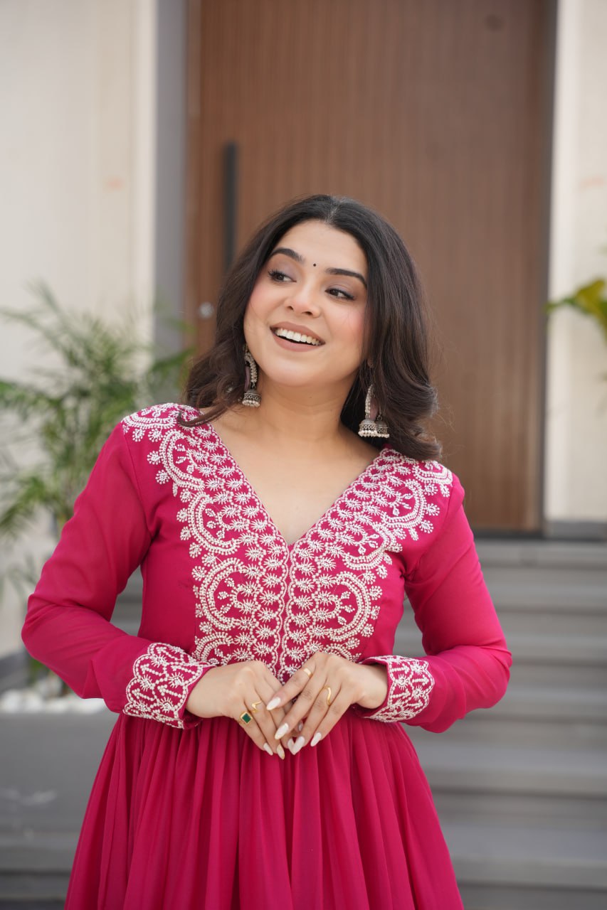 Double Flair Gown - Designer Gown Collection