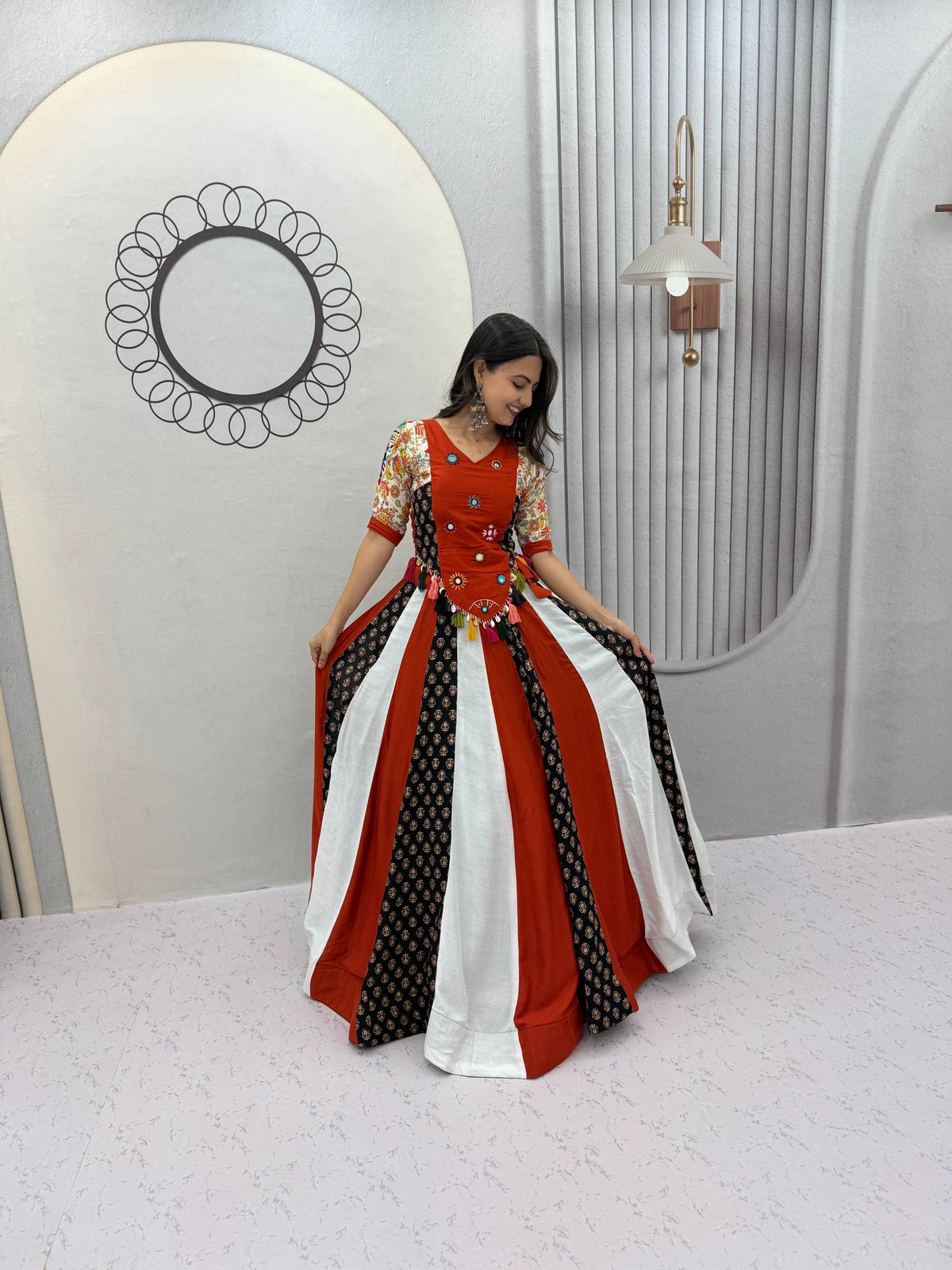 RangBhoomi Navratri Special Kediyu Lehenga – Pure Cotton Festive Set