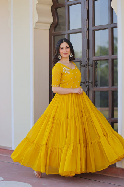 Elegant Readymade Gown - Designer Collection