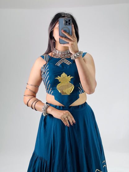 RangBhoomi CHITRA Ethnic Cotton Lehenga Set — Navratri Collection