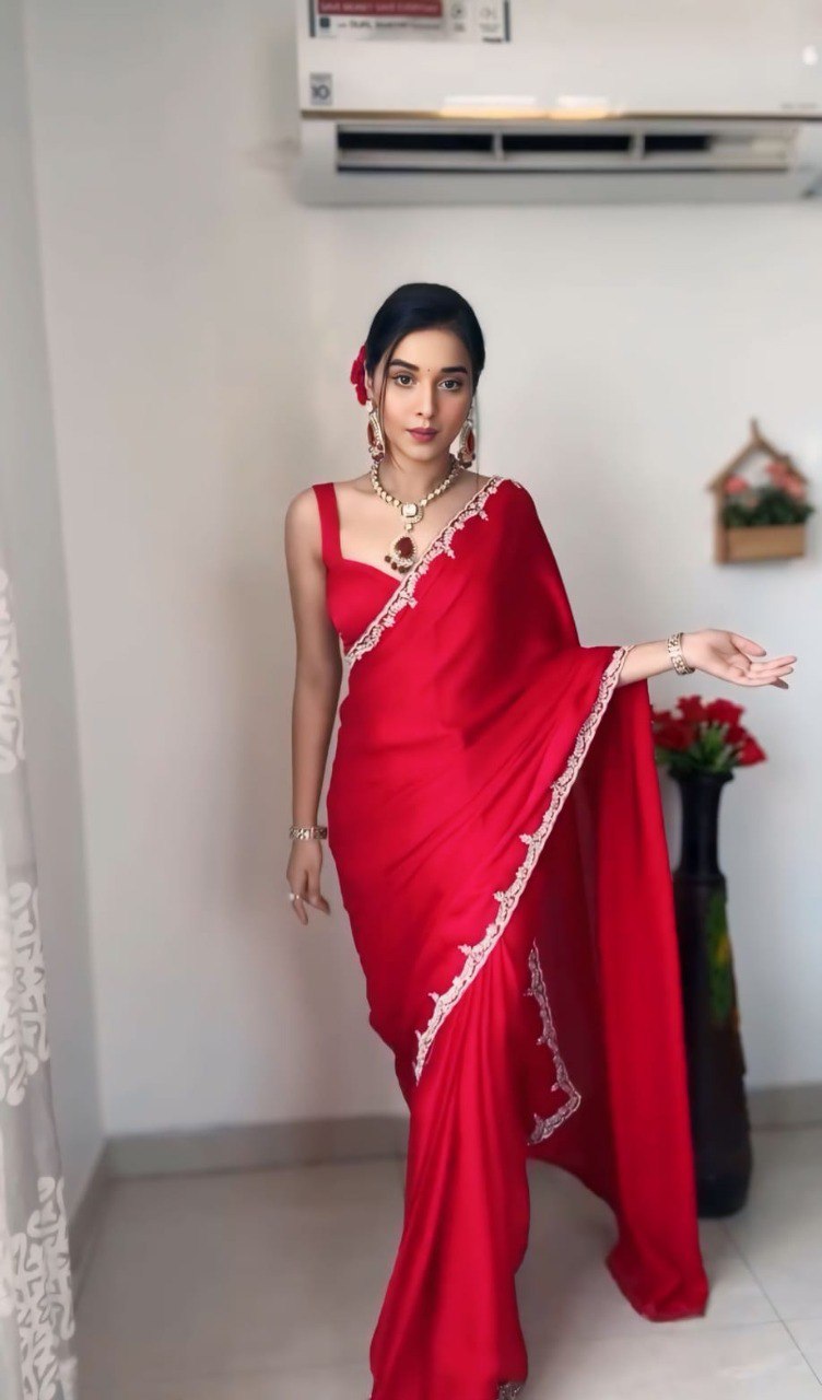Elegant Ready To Wear Saree - Rangoli Silk