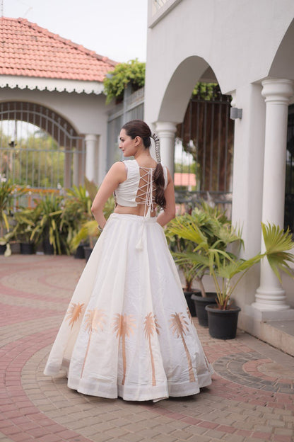 RangBhoomi Navratri Lehenga Choli Collection 2026 — Roman Fabric with Kutchi Embroidery