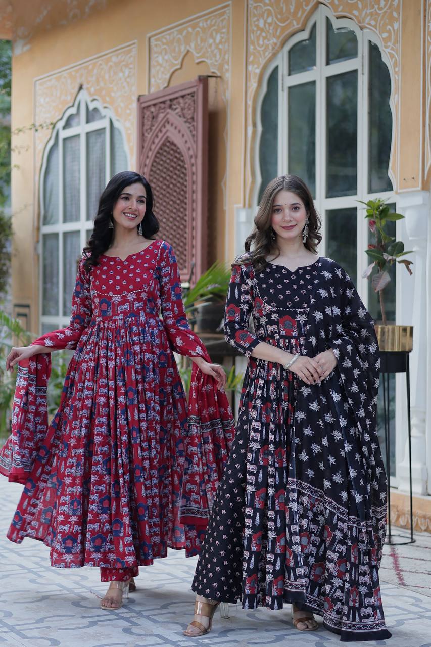 Premium Ready-Made Kurti with Pant & Dupatta Set