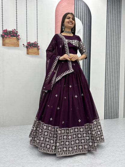 Exclusive Wedding Special Lehenga Choli by Tapi Creation – Elegant Fox Georgette Ensemble