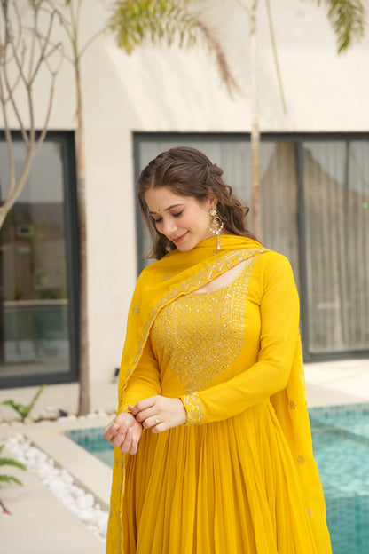 Elegant Designer Gown for Indian Celebrations