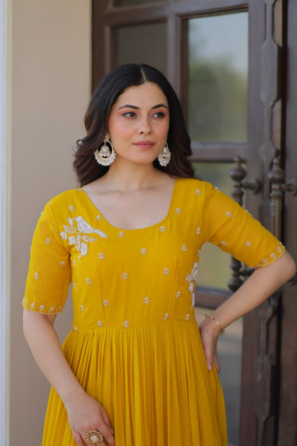 Elegant Readymade Gown - Designer Collection