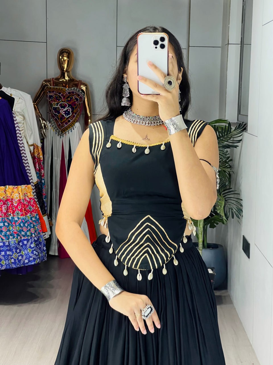 RangBhoomi Ethnic Women Lehenga with Fancy Top — Festive Navratri & Dandiya Set