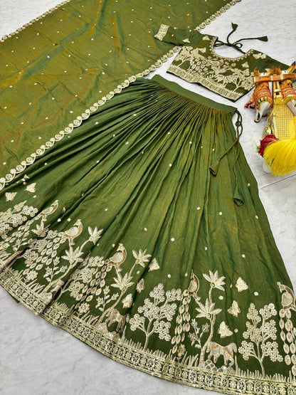 RangBhoomi Exclusive Wedding Collection Elegant Embroidered Lehenga Choli Set