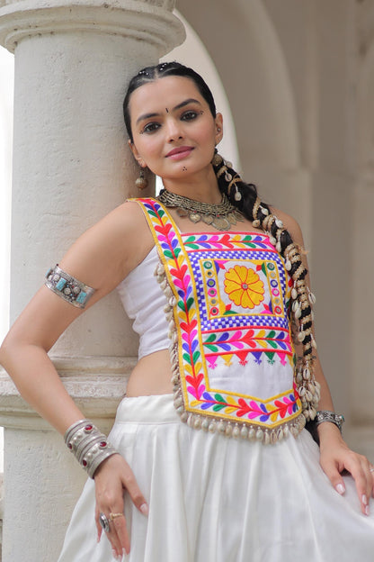 Elegant Navratri Blouse Collection with Kutchi Gamthi Embroidery and Mirror Work