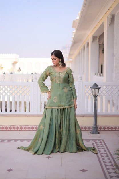 RangBhoomi Premium Designer Ready-to-Wear Top, Sharara, and Dupatta Collection 2026