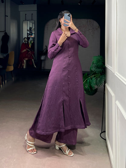 Velora Straight Cut Premium Two-Piece Set in Soft N.V Herry Fabric