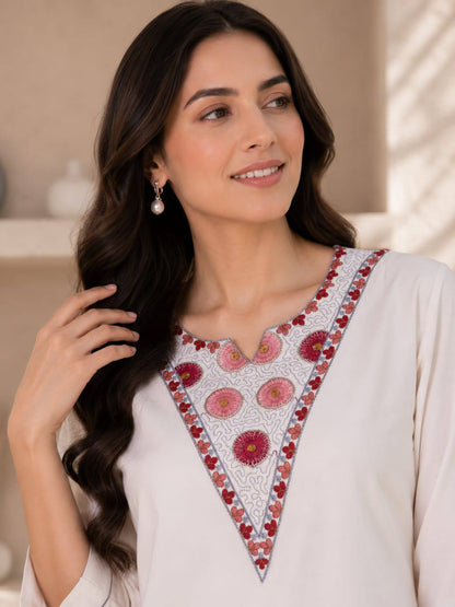 RangBhoomi Premium Reyon Kurti with Plazo Set - Comfortable Daily & Office Wear