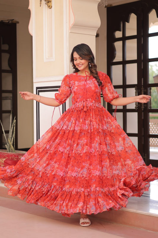 Printed Gown