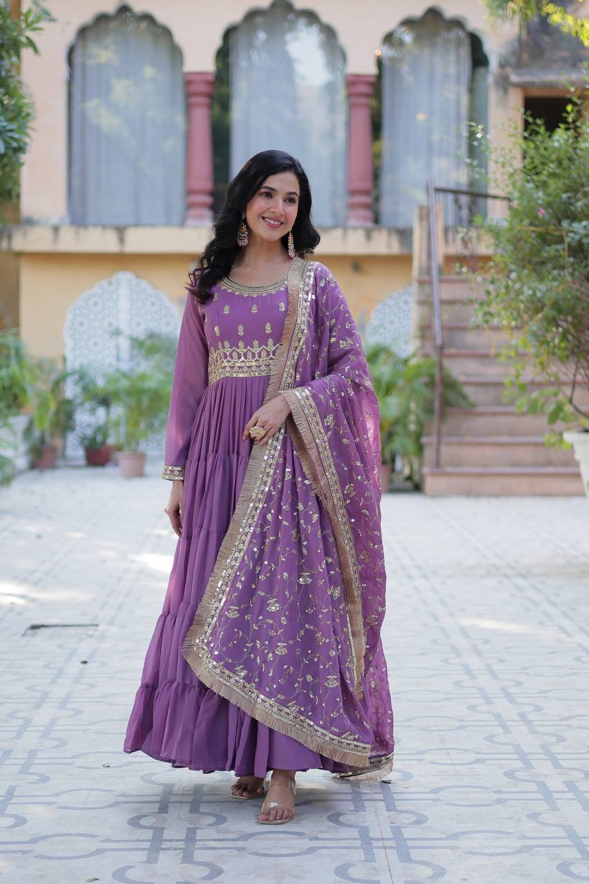 Full Flair Gown: Indian Wedding & Party Wear