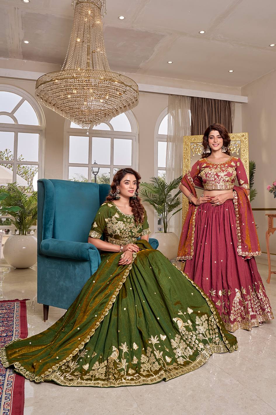 RangBhoomi Exclusive Wedding Collection Elegant Embroidered Lehenga Choli Set