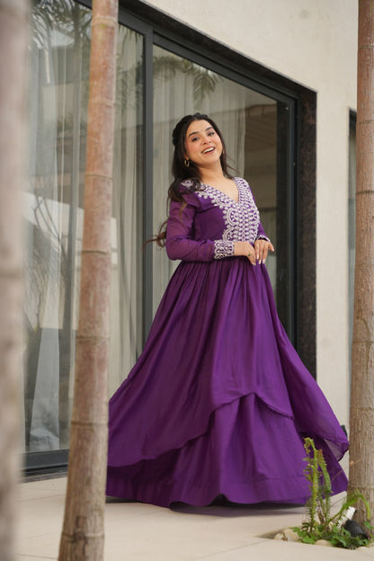 Double Flair Gown - Designer Gown Collection