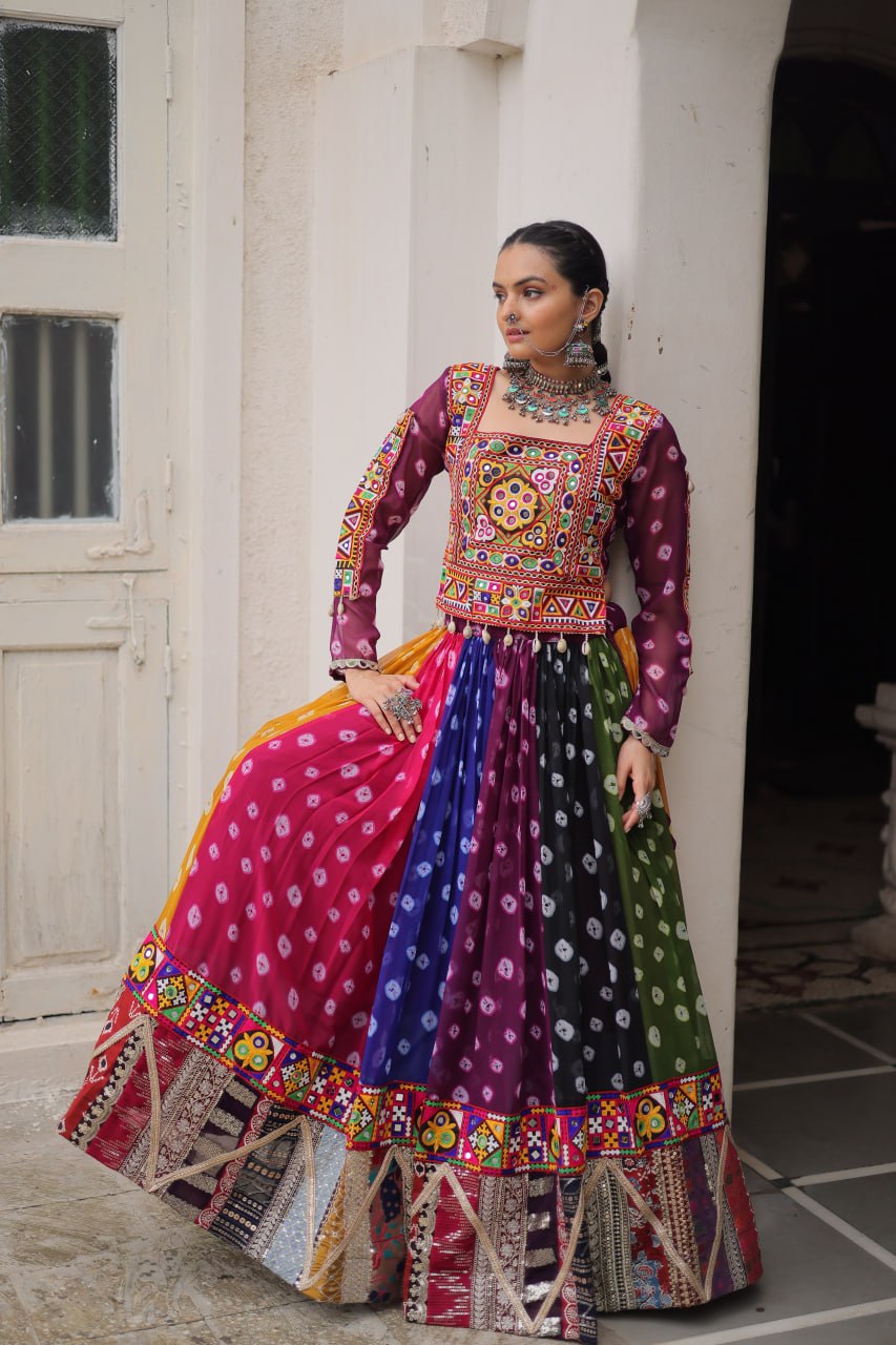 RangBhoomi Navratri Lehenga Choli - Georgette Printed Festive Set