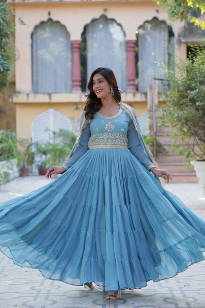 Full Flair Gown: Indian Wedding & Party Wear