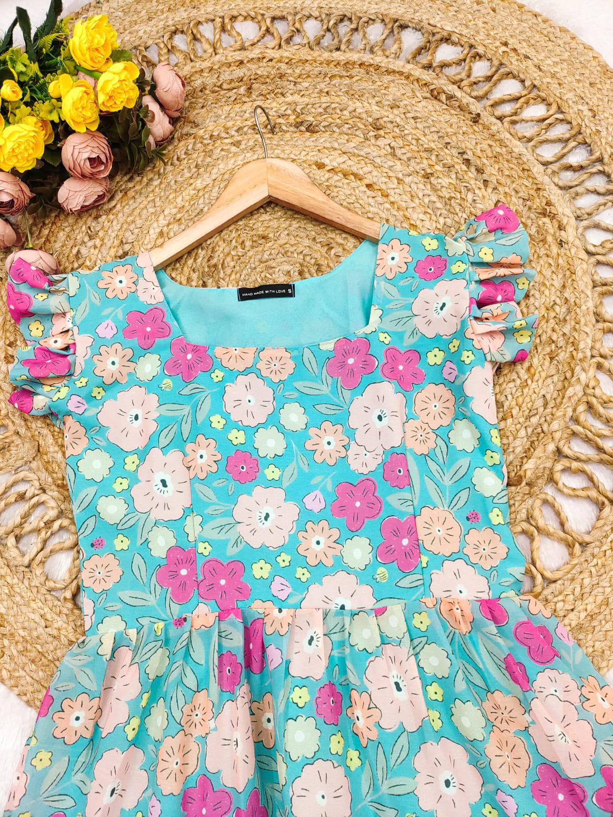 Floral Georgette Maxi Dress - Vacation Special Collection