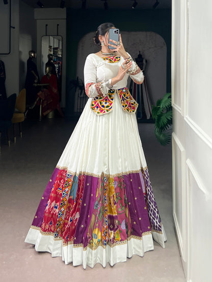 Vibrant Multicolor Traditional Lehenga for Dynamic Garba Dance