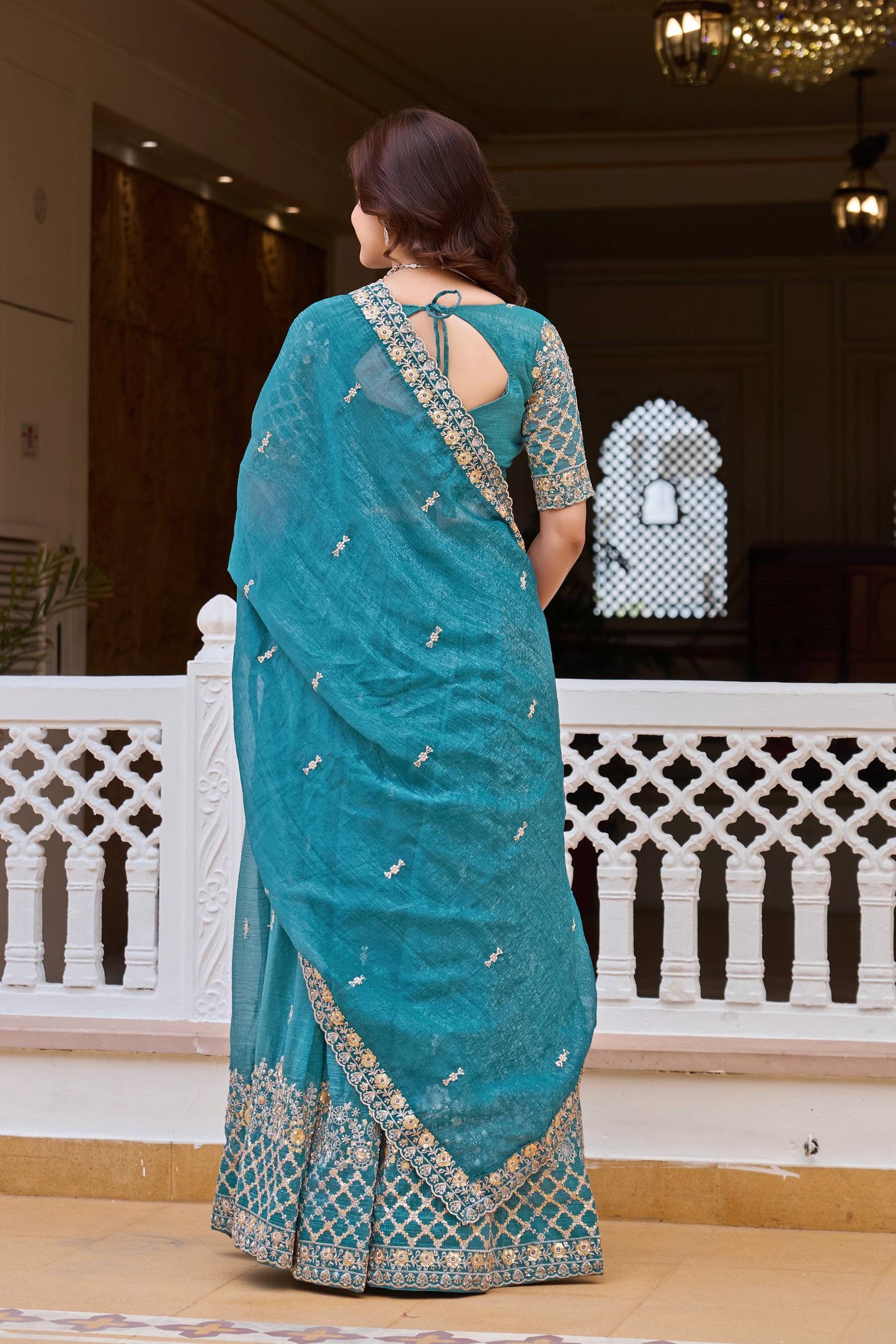 RangBhoomi Real Modeling Wedding Lehenga Choli with Heavy Embroidery and Pure Crunchy Fabric