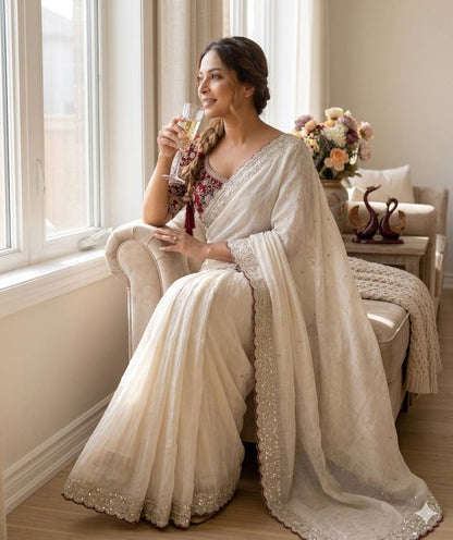Elegant Designer Saree Collection Featuring Soft Rangoli Silk and Exquisite Sequins Embroidery