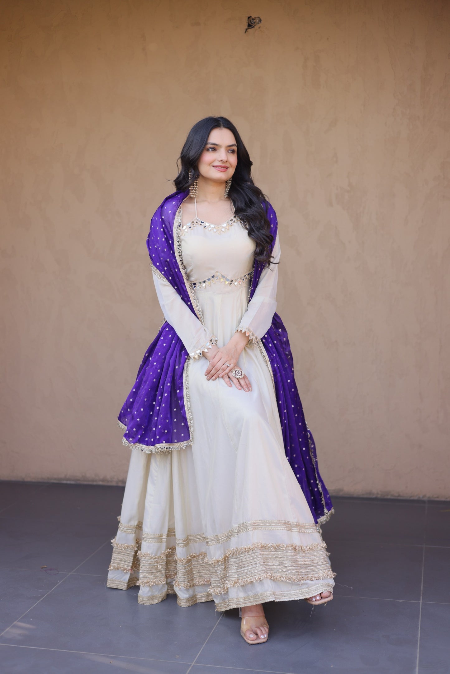 Elegant Gown with Dupatta Collection 2026 – Timeless Design with Classic Embroidery
