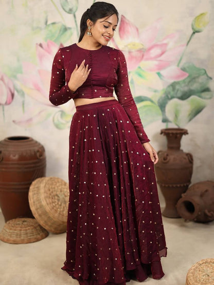 New Arrival: Top Trending Fully Stitched Soft Space Silk Lehenga with Elegant Sequins Embroidery and Beautifully Stitched Blouse – Perfect Blend of Traditional Charm and Modern Fashion