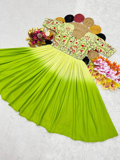 Summer Charm Cotton Frock Gown - Rangbhoomi